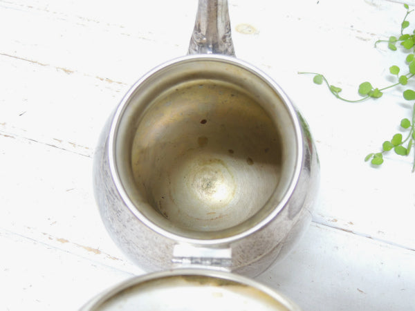 【F.B. ROGERS SILVER CO】シルバー製・アンティーク・ティーポット/ポット/銀食器