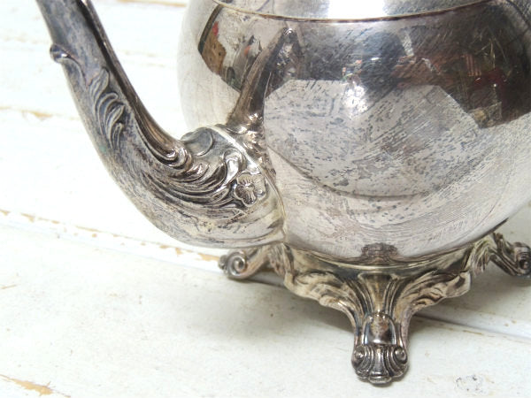 【F.B. ROGERS SILVER CO】シルバー製・アンティーク・ティーポット/ポット/銀食器