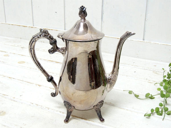【LEONARD SILVER PLATED】シルバー製・アンティーク・ティーポット/ポット/銀食器