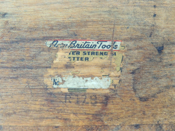 【NewBritainTools】工具箱・仕切り付き・木製・アンティーク・ウッドボックス