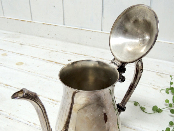 【LEONARD SILVER PLATED】シルバー製・アンティーク・ティーポット/ポット/銀食器