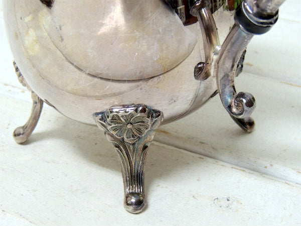 【LEONARD SILVER PLATED】シルバー製・アンティーク・ティーポット/ポット/銀食器