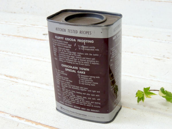 HERSHEY'S ハーシーズ・ヴィンテージ・ココア缶・ティン缶・ブリキ缶 USA・レシピ