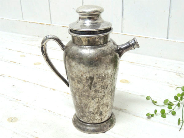 【ACADEMY SILVERPLATE】シルバー製・アンティーク・シェーカー/カクテル/銀食器