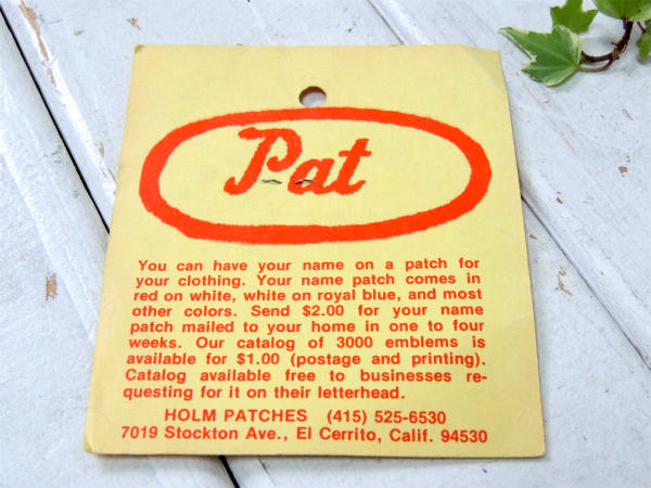 I'M ROTTEN TO THE CORE メッセージ ビンテージ 刺繍 ワッペン デッドストック