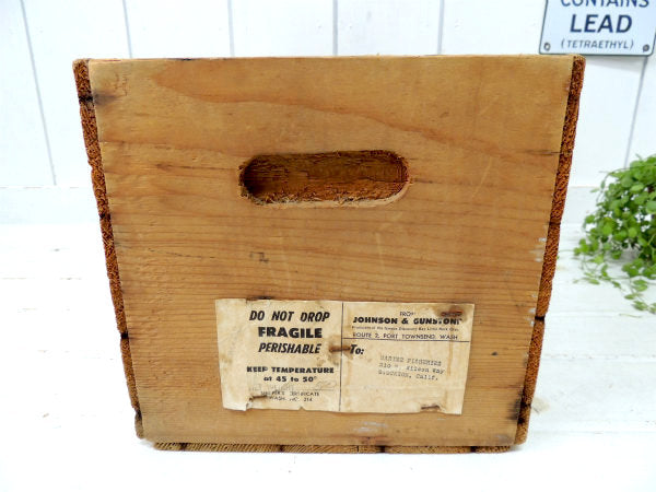 【JOHNSON&GUNSTON】アドバタイジング・木箱・ビンテージ・ウッドボックス・ジャンク