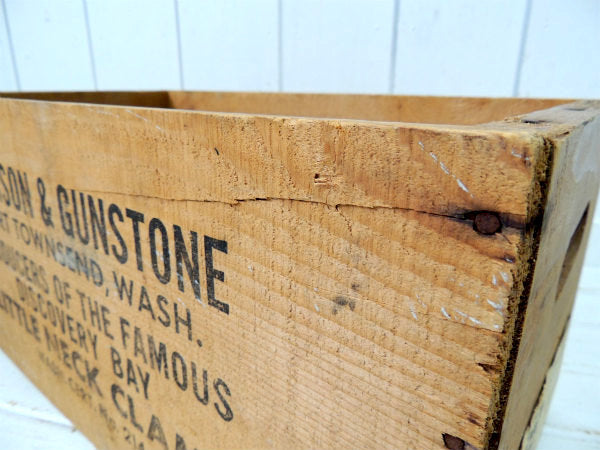 【JOHNSON&GUNSTON】アドバタイジング・木箱・ビンテージ・ウッドボックス・ジャンク