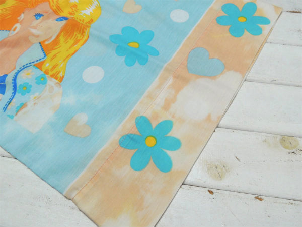 Barbie バービー 人形 フラワー 花柄&水玉柄 USED ピロケース　枕カバー USA