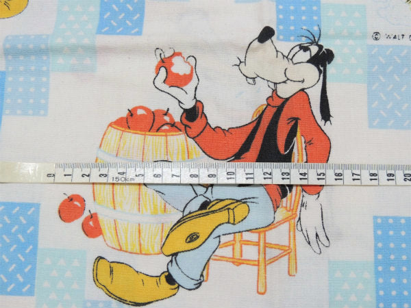 【ミッキー&フレンズ】カントリーストア柄・フランネル素材・ヴィンテージ・USEDピロケース/枕カバー