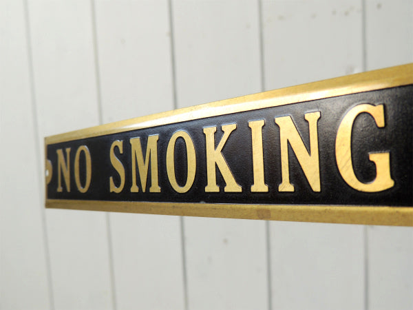 NO SMOKING 真鍮・US・アンティーク・サインプレート・看板・オールド・アメリカン 店内装飾