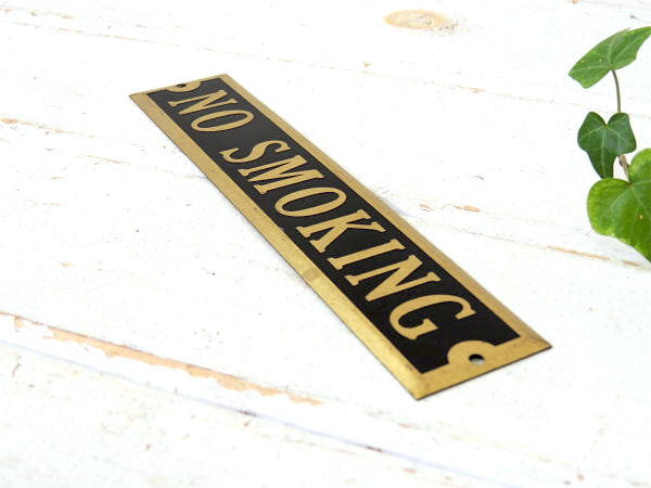 NO SMOKING 真鍮・US・アンティーク・サインプレート・看板・オールド・アメリカン 店内装飾