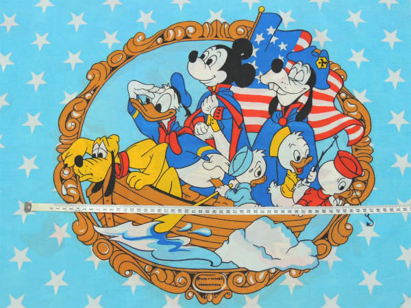 【ミッキー&フレンズ】アメリカ独立記念&自由の鐘・ヴィンテージ・ピロケース・枕カバー