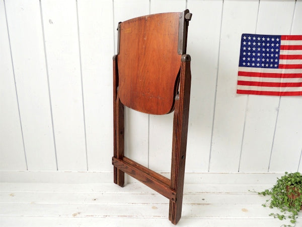 American Seating エアフォース・木製・ヴィンテージ・フォールディングチェア　椅子