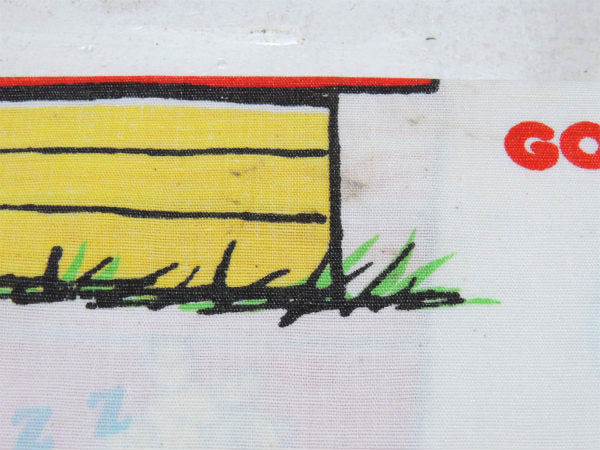 【スヌーピー】ベッドタイムおやすみ柄・60'sヴィンテージ・USEDピロケース/枕カバー USA