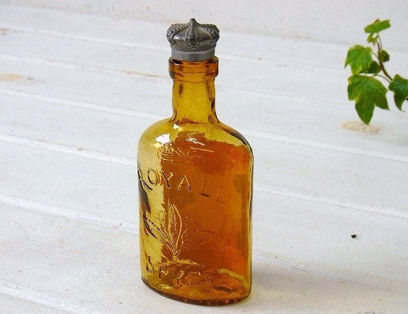 【Royall Lyme/ロイヤルライム】イギリス製・アンティーク・ローションボトル/ガラス瓶