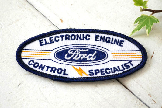 FORD・フォード USA エンジン 1980年代・自動車・ヴィンテージ・刺繍 ワッペン アメ車