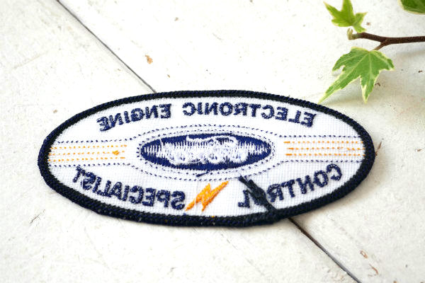 FORD・フォード USA エンジン 1980年代・自動車・ヴィンテージ・刺繍 ワッペン アメ車