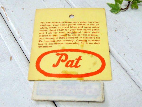 男の子今日は嫌なことがあったから、優しくしてね1970s〜メッセージ ビンテージ 刺繍 ワッペン