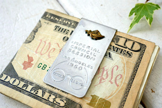 フリーメイソン Calif ロサンゼルス ハロルド・ロイド 50s ビンテージ・マネークリップ US