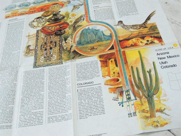 【ナショナル ジオグラフィック】アリゾナ州&コロラド州etc・80'sヴィンテージ・マップ/地図