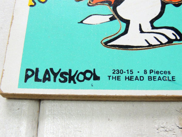 【スヌーピー&ライナス 】Playskool・木製・50's・ヴィンテージ・パズル・おもちゃ・TOY