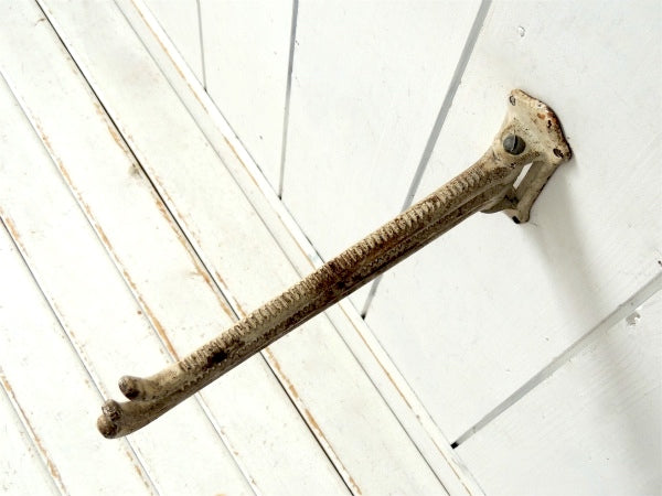 アイボリー・船舶用・アイアン・可動式・アンティーク・フック・インテリア・店内装飾・店舗什器