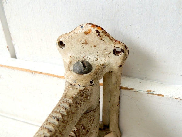 アイボリー・船舶用・アイアン・可動式・アンティーク・フック・インテリア・店内装飾・店舗什器