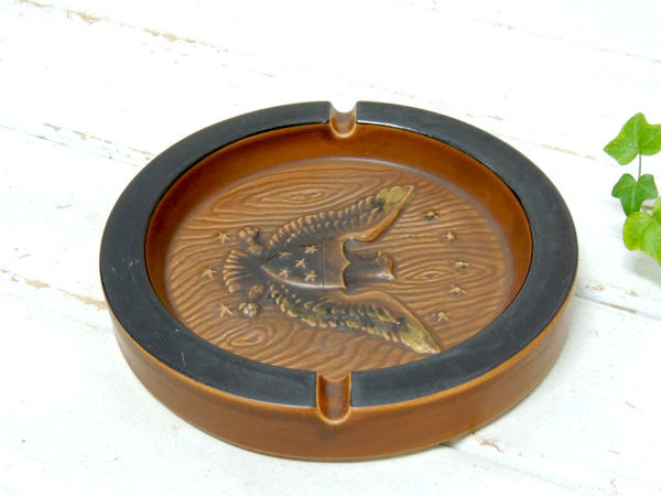 【US ARMY・ミリタリー】イーグル・陶器製・灰皿・アシュトレイ・アンティーク&ビンテージ