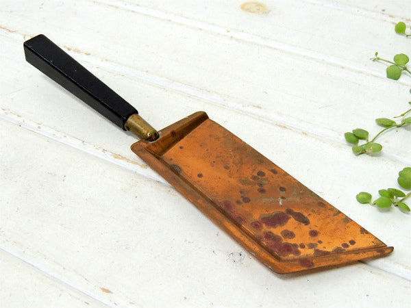 【EMPRESS WARE NY】ハンドル付き・銅製・アンティーク卓上ちりとり/ダストパン USA