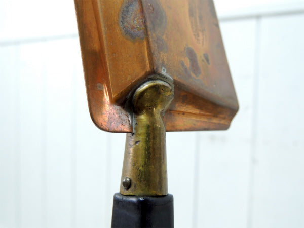 【EMPRESS WARE NY】ハンドル付き・銅製・アンティーク卓上ちりとり/ダストパン USA