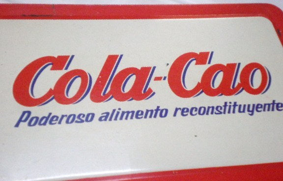 スペイン　Cola-Cao・コラカオ・ヴィンテージ・ティン缶(赤)