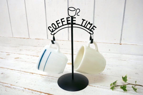 COFFEE TIME アイアン製 70's ヴィンテージ カップホルダー マグカップホルダー