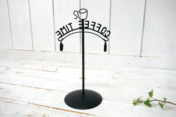 COFFEE TIME アイアン製 70's ヴィンテージ カップホルダー マグカップホルダー