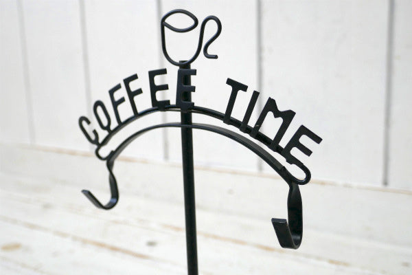 COFFEE TIME アイアン製 70's ヴィンテージ カップホルダー マグカップホルダー
