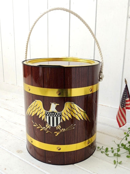 イーグル・アメリカ 建国200周年 記念品・ヴィンテージ・クーラーボックス USA キャンプ