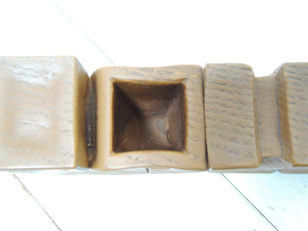 【LOVE・1970'~80's】ウッド柄の樹脂製・ヴィンテージ・ペン立て・置き物 USA