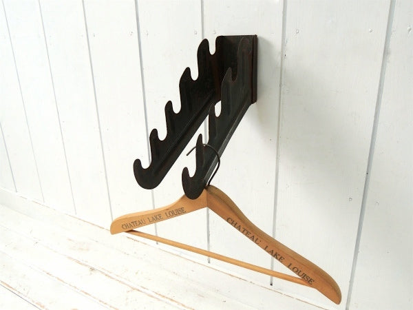 インダストリアル・古いアイアン製・グリーンカラー・ヴィンテージ・ウォールフック・壁掛けフック・工業系