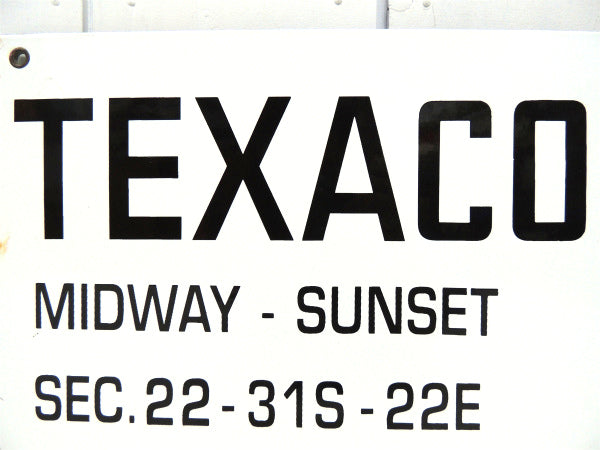 TEXACO・テキサコ・1940's~ ヴィンテージ・アドバタイジング・ホーローサイン 看板