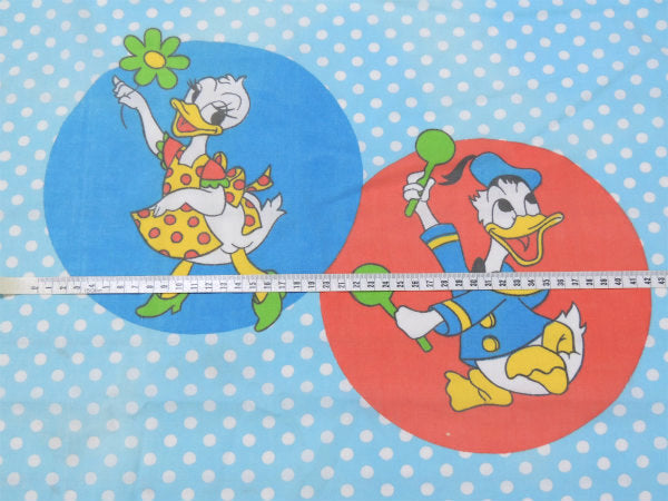 【ミッキー&フレンズ】水玉&ダンス柄・ヴィンテージ・ユーズドシーツ(ボックスタイプ) USA