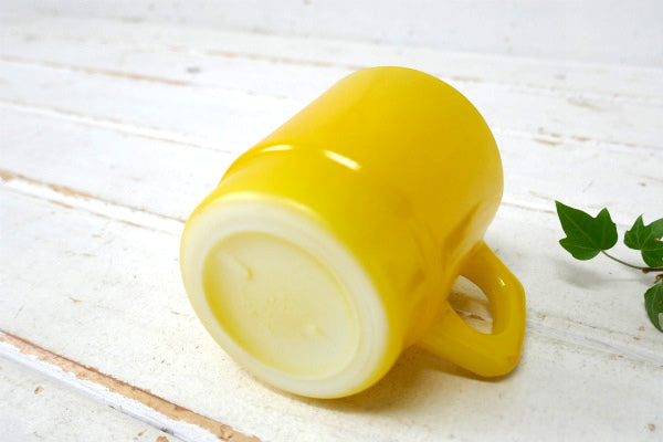 FireKing ファイヤーキング スタッキング マグカップ ヴィンテージ 食器 イエロー USA