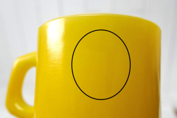 FireKing ファイヤーキング スタッキング マグカップ ヴィンテージ 食器 イエロー USA