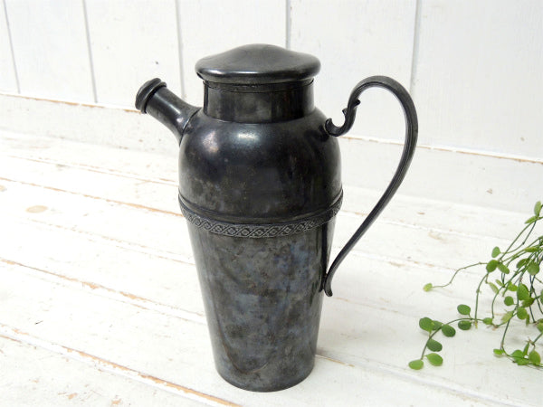 【ROSETTE】シルバーメッキ製・ヴィクトリアン・アンティーク・カクテルシェーカー・シェーカー