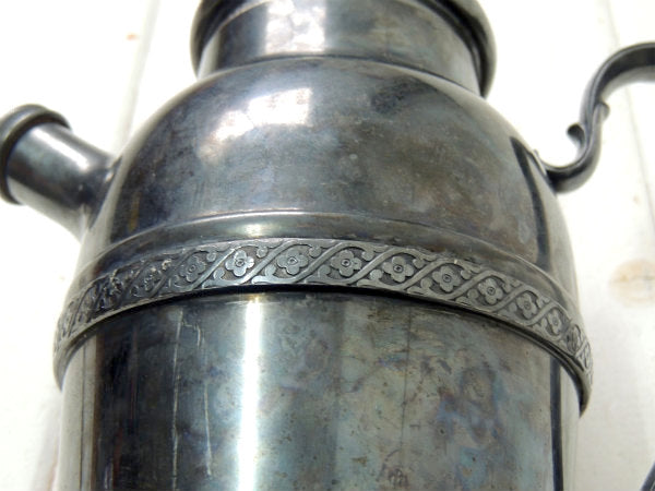 【ROSETTE】シルバーメッキ製・ヴィクトリアン・アンティーク・カクテルシェーカー・シェーカー