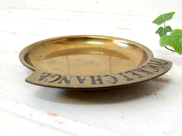【POCKET CHANGE・DAD】USA・真鍮製・ヴィンテージ・ポケットチェンジ・マネートレイ