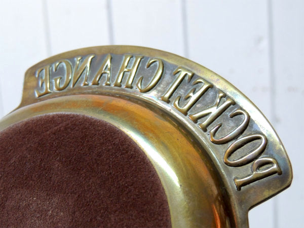 【POCKET CHANGE・DAD】USA・真鍮製・ヴィンテージ・ポケットチェンジ・マネートレイ