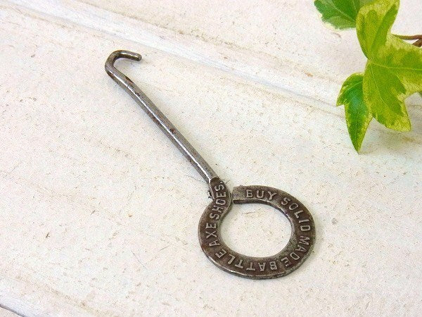 BATTLE AXE SHOE CO ヴィンテージ・ボタンフック ブーツフック キーホルダー