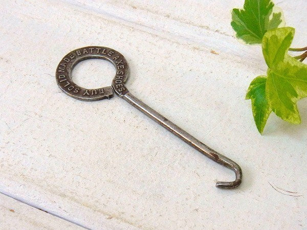 BATTLE AXE SHOE CO ヴィンテージ・ボタンフック ブーツフック キーホルダー