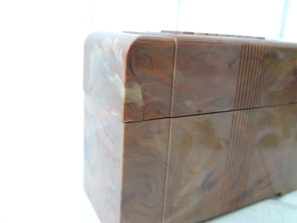 【CAIRO/マーブルカラー】ヴィンテージ・卓上シガレットボックス&カードケース