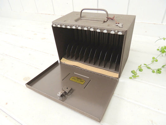 FODECO メタル製・8㎜フィルム・映画・鍵付き・ビンテージ・フィルムケース リールケース USA