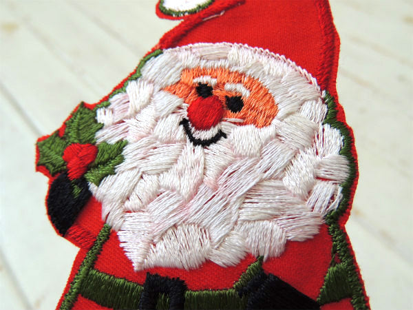 USA クリスマス サンタクロース ヴィンテージ ワッペン 刺繍ワッペン アップリケ デッドストック